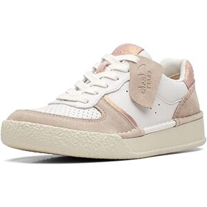 Clarks Craft Cup Court sneakers för kvinnor, Sand kombi, 35.5 EU Clarks Craft Cup Court sneakers för kvinnor, Sand kombi, 35.5 EU