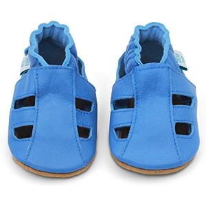 Dotty Fish Mjuk baby och småbarn läderskor. Sandaler. Pojkar och flickor. 0–6 månader – 3–4 år., Sandaler ljusblå 19 EU Dotty Fish Mjuk baby och småbarn läderskor. Sandaler. Pojkar och flickor. 0–6 månader – 3–4 år., Sandaler ljusblå 19 EU