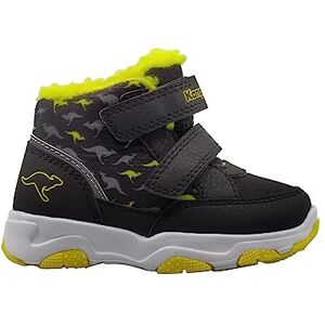 KangaROOS Unisex barn Ks-Goku V-stövlar, Jet svart citron krom, 23 EU KangaROOS Unisex barn Ks-Goku V-stövlar, Jet svart citron krom, 23 EU