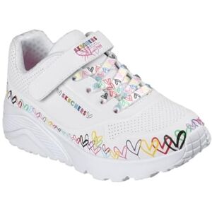 Skechers Uno Lite Sneaker för flickor, Vitt, 11 UK Child Skechers Uno Lite Sneaker för flickor, Vitt, 11 UK Child