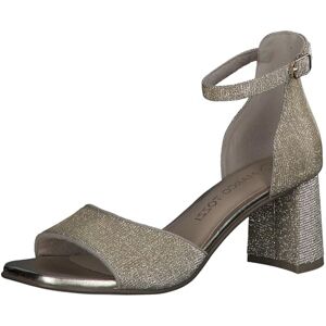 MARCO TOZZI dam, Feel ME fotsäng, mjukt foder, 2–28332–42 sandal med klack, guld, 39 EU, Guld, 39 EU MARCO TOZZI dam, Feel ME fotsäng, mjukt foder, 2–28332–42 sandal med klack, guld, 39 EU, Guld, 39 EU