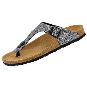 Lico BIOLINE GLISTO Dam Tofflor, Antracit, 36 EU Lico BIOLINE GLISTO Dam Tofflor, Antracit, 36 EU