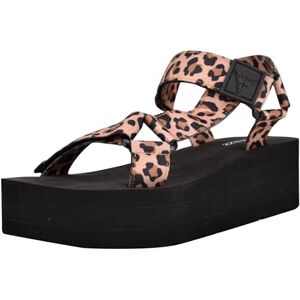GUESS Dam Avin kil sandal, Svart/Leopard 908, 37.5 EU GUESS Dam Avin kil sandal, Svart/Leopard 908, 37.5 EU