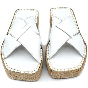 Bonateks FRRBTRLK100109, kil sandal för dam, vit, 39 EU, vit, 39 EU Bonateks FRRBTRLK100109, kil sandal för dam, vit, 39 EU, vit, 39 EU