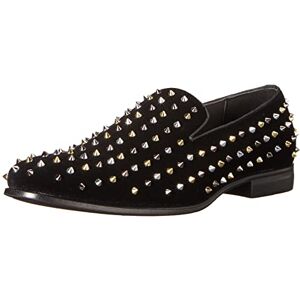 Stacy Adams Spire spiked slip on loafer för män, Svart guld silver platina, 39 EU Stacy Adams Spire spiked slip on loafer för män, Svart guld silver platina, 39 EU