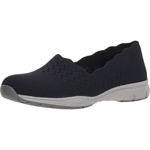 Skechers Seager-Stat Damloafer, vågformad hälkappa, konstruerad Skech-Knit slip on, klassisk passform, Marinblått Xsp, 36.5 EU Skechers Seager-Stat Damloafer, vågformad hälkappa, konstruerad Skech-Knit slip on, klassisk passform, Marinblått Xsp, 36.5 EU