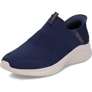 Skechers Herr Ultra Flex 3.0 Smooth Step Sneaker, Marinblå stickad trim, 42 EU Skechers Herr Ultra Flex 3.0 Smooth Step Sneaker, Marinblå stickad trim, 42 EU