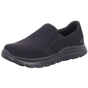 Skechers Herr Flex Advantage Sr Mcallen Food Service sko, Svart nät vattenfläckavvisande spray, 45 EU Skechers Herr Flex Advantage Sr Mcallen Food Service sko, Svart nät vattenfläckavvisande spray, 45 EU