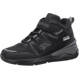 KangaROOS Unisex barn Kd-Turn Mid Ev sneakers, Jet svart stål grå, 31 EU KangaROOS Unisex barn Kd-Turn Mid Ev sneakers, Jet svart stål grå, 31 EU