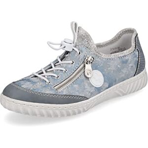 Rieker damsneakers N0963, dam snörskor, lös insats, Blå 12, 36 EU Rieker damsneakers N0963, dam snörskor, lös insats, Blå 12, 36 EU