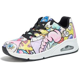 Skechers Uno-Color Doodle Sneaker för kvinnor, Vitt/multi, 38.5 EU Skechers Uno-Color Doodle Sneaker för kvinnor, Vitt/multi, 38.5 EU