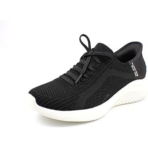 Skechers Ultra Flex 3.0 Briljant Pad dam Sneaker, Svart stickad vit trim, 37 EU Skechers Ultra Flex 3.0 Briljant Pad dam Sneaker, Svart stickad vit trim, 37 EU