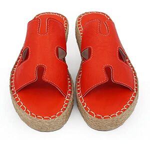 Bonateks FRRBTRLK100284, kil sandal för dam, röd, 39 EU, Färg: röd, 39 EU Bonateks FRRBTRLK100284, kil sandal för dam, röd, 39 EU, Färg: röd, 39 EU