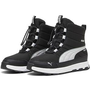 PUMA Unisex barn Evolve Boot Puretex Jr Sneaker, svart aska grå vit, 35.5 EU PUMA Unisex barn Evolve Boot Puretex Jr Sneaker, svart aska grå vit, 35.5 EU