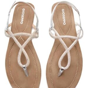 GIOSEPPO KINGFIELD, platta damsandaler, silver, 41 EU, Silver, 41 EU GIOSEPPO KINGFIELD, platta damsandaler, silver, 41 EU, Silver, 41 EU