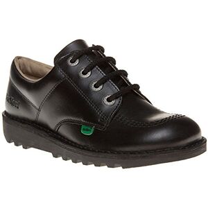 Kickers Unisex Kid's Kick Lo läderskolsko, Svart, 36 EU Kickers Unisex Kid's Kick Lo läderskolsko, Svart, 36 EU
