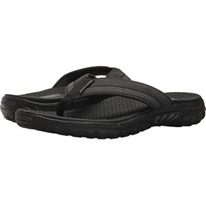 Skechers Reggae Cobano Herr-flip-flops, avslappnad passform, Svart, 43 EU Skechers Reggae Cobano Herr-flip-flops, avslappnad passform, Svart, 43 EU