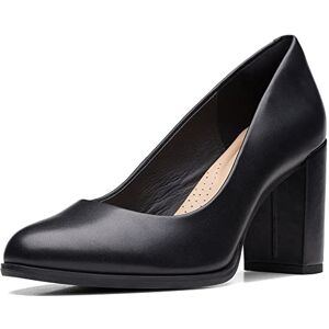 Clarks Freva85 Court Womens Black Leather, 4.5 Clarks Freva85 Court Womens Black Leather, 4.5