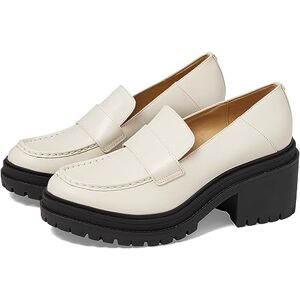 Michael Kors Rocco Heeled Loafer Moccasin för kvinnor, Ljuskräm, 43.5 EU Michael Kors Rocco Heeled Loafer Moccasin för kvinnor, Ljuskräm, 43.5 EU