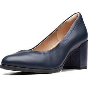Clarks Freva55 Court Womens Navy Leather, 5.5 Clarks Freva55 Court Womens Navy Leather, 5.5