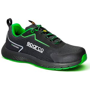 Sparco SANYO ESD S1PS SR FO HRO sko, Svart Fluo Grön, 43 EU Sparco SANYO ESD S1PS SR FO HRO sko, Svart Fluo Grön, 43 EU