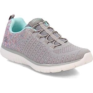 Skechers Dam dygd sneaker, Grå flerfärgad, 36 EU Skechers Dam dygd sneaker, Grå flerfärgad, 36 EU