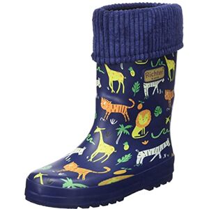 Richter Kinderschuhe Puddleboots gummistövlar, nautisk (Print Zoo), 35 EU Richter Kinderschuhe Puddleboots gummistövlar, nautisk (Print Zoo), 35 EU