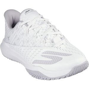 Skechers Herr handsfree slipins: Viper Court Rally sneakers, vitt läder/nät/trim, 7,5 UK, Vitt lädernät trim, 41.5 EU Skechers Herr handsfree slipins: Viper Court Rally sneakers, vitt läder/nät/trim, 7,5 UK, Vitt lädernät trim, 41.5 EU