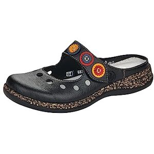 Rieker 46381 Träskor dam, Schwarz, 38 EU Rieker 46381 Träskor dam, Schwarz, 38 EU