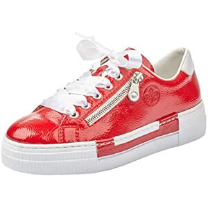 Rieker Kvinnor Vår/sommar N49c2 Sneaker, Röd Flamma Vit 33, 37 EU Rieker Kvinnor Vår/sommar N49c2 Sneaker, Röd Flamma Vit 33, 37 EU