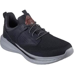 Skechers USA Men's Men's Slade-Breyer 210892 Knitted Mesh Bungee Lace W/Quarter Cage Slip On, Black, 11 Skechers USA Men's Men's Slade-Breyer 210892 Knitted Mesh Bungee Lace W/Quarter Cage Slip On, Black, 11