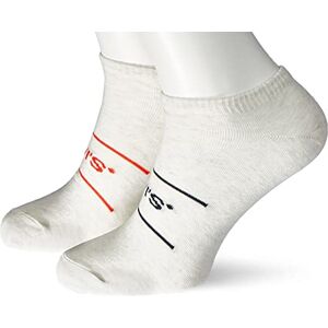 Levi's Unisex Crew Sock sneakers, medelgrå melange/Marshmellow, 39/42 Levi's Unisex Crew Sock sneakers, medelgrå melange/Marshmellow, 39/42