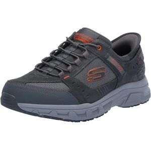Skechers herr Oak Canyon Consistent Winne Hands Free slip-in sneakers, Grå orange, 43 EU X-bred Skechers herr Oak Canyon Consistent Winne Hands Free slip-in sneakers, Grå orange, 43 EU X-bred