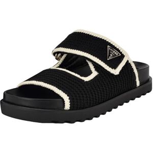 GUESS Kvinnors Fadenna platt sandal, Svartvit 001, 41 EU GUESS Kvinnors Fadenna platt sandal, Svartvit 001, 41 EU