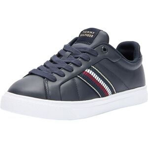 Tommy Hilfiger dam ICON Court sneakers ränder (FW0FW08110) låg topp, blå (rymdblå), 3,5 UK, Blå rymd blå, 36 EU Tommy Hilfiger dam ICON Court sneakers ränder (FW0FW08110) låg topp, blå (rymdblå), 3,5 UK, Blå rymd blå, 36 EU