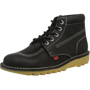 Kickers Unisex Kick Hi ankelstövel, Svart vit, 40 EU Kickers Unisex Kick Hi ankelstövel, Svart vit, 40 EU