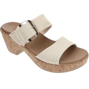 Skechers Dam Brystol kil sandal, Naturligt, 40 EU Skechers Dam Brystol kil sandal, Naturligt, 40 EU