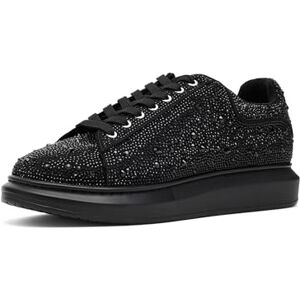 Steve Madden mäns Icebox sneakers, Svart strass, 11 UK, Svart strass, 44 EU Steve Madden mäns Icebox sneakers, Svart strass, 11 UK, Svart strass, 44 EU