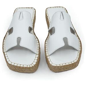 Bonateks FRRBTRLK100159, kil sandal för dam, vit, 39 EU, vit, 39 EU Bonateks FRRBTRLK100159, kil sandal för dam, vit, 39 EU, vit, 39 EU