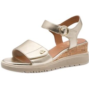 Jana dam kil/platat sand MultiAdj Vegan kilsandaler, guld, 38 EU Jana dam kil/platat sand MultiAdj Vegan kilsandaler, guld, 38 EU