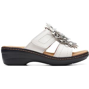 Clarks kvinnors Merliah Raelyn glidsandal, Vitt läder, 5.5 UK Wide Clarks kvinnors Merliah Raelyn glidsandal, Vitt läder, 5.5 UK Wide