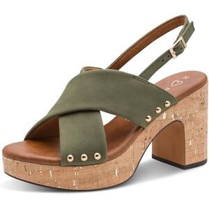 MARCO TOZZI dam 2–28366-46 sandaler, oliv, 38 EU MARCO TOZZI dam 2–28366-46 sandaler, oliv, 38 EU
