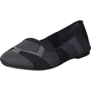 Skechers Women's Cleo-Sherlock-Engineered Knit Loafer Skimmer Ballet Flat, Black, 11 M US Skechers Women's Cleo-Sherlock-Engineered Knit Loafer Skimmer Ballet Flat, Black, 11 M US