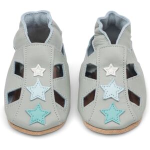 Dotty Fish Babysandaler & Barnsandaler i Äkta Läder – Barfotakänsla, Halkfri Mjuk Sula, Lätta, Flexibla & Andningsbara Sommarskor, Unisex Grå Stjärnor 18-24 Mån Dotty Fish Babysandaler & Barnsandaler i Äkta Läder – Barfotakänsla, Halkfri Mjuk Sula, Lätta, Flexibla & Andningsbara Sommarskor, Unisex Grå Stjärnor 18-24 Mån