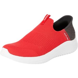 Skechers pojke Slip-On, Röd textil svart trim, 31 EU Skechers pojke Slip-On, Röd textil svart trim, 31 EU
