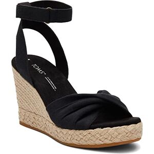 TOMS kvinnors Marisela kil sandal, Black Slubby Woven, 3.5 UK, Svart Slubby vävd, 36 EU TOMS kvinnors Marisela kil sandal, Black Slubby Woven, 3.5 UK, Svart Slubby vävd, 36 EU