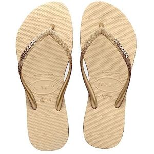 Havaianas Hav Slim Sparkle Black, flip-flops dam, grå, 41 EU Havaianas Hav Slim Sparkle Black, flip-flops dam, grå, 41 EU