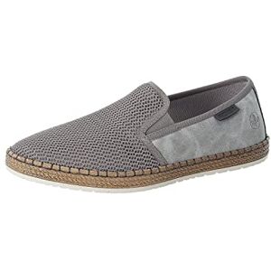 Rieker Herr slip-on sneakers B5265, herr halvskor, Grå 43, 44 EU Rieker Herr slip-on sneakers B5265, herr halvskor, Grå 43, 44 EU