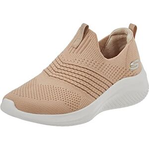 Skechers dam Ultra Flex 3.0 mysig randig sneaker, Taupe stickad trim, 37 EU Skechers dam Ultra Flex 3.0 mysig randig sneaker, Taupe stickad trim, 37 EU
