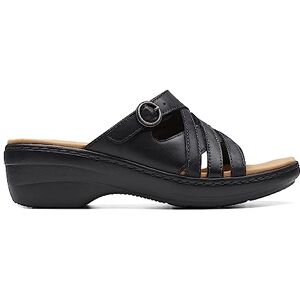 Clarks kvinnors Merliah Holly Slide Sandal, Svart läder, 7 UK, Svart läder, 41 EU Clarks kvinnors Merliah Holly Slide Sandal, Svart läder, 7 UK, Svart läder, 41 EU